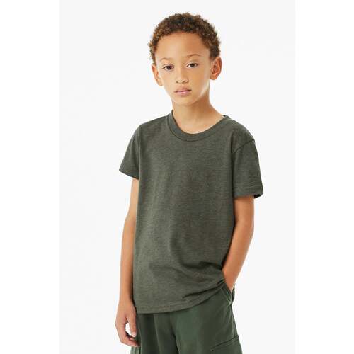 BELLA+CANVAS Youth Heather CVC Tee BC3001YCVC