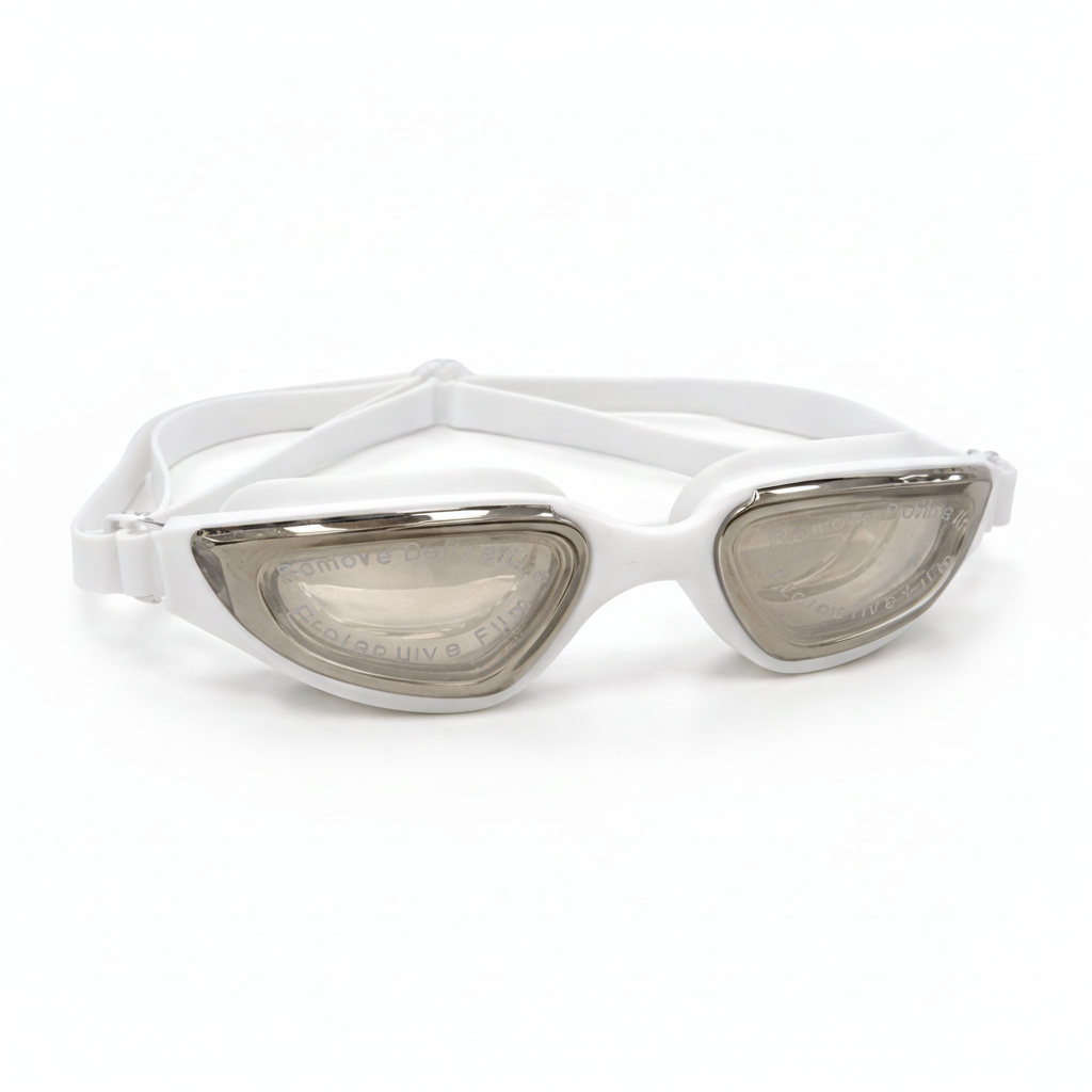 White Goggles Pure White Background