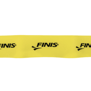 A close-up shot of Yellow coloured Finis Ankle band