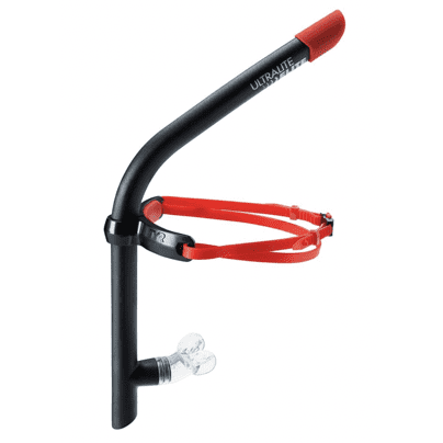 Black and red coloured TYR ultralite snorkel elite