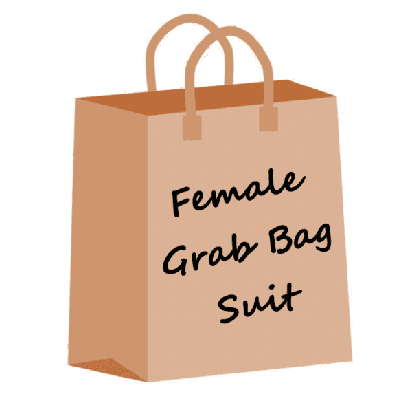 A close-up shot of Grab bag for female swim suit