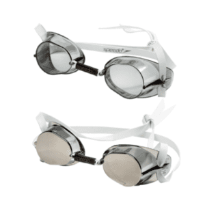 A close-up shot of speedo Swedish grey Goggles