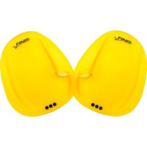 Yellow coloured Finis Agility Paddles