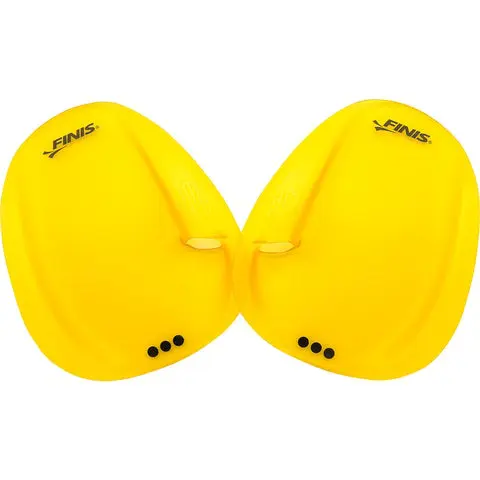 Yellow coloured Finis Agility Paddles