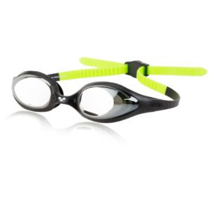 A long shot of the junior spider goggles in black