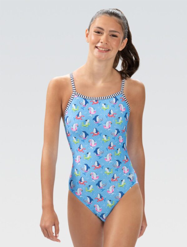 DOLFIN Women's Uglies Fin Floats V-Back One Piece Swimsuit