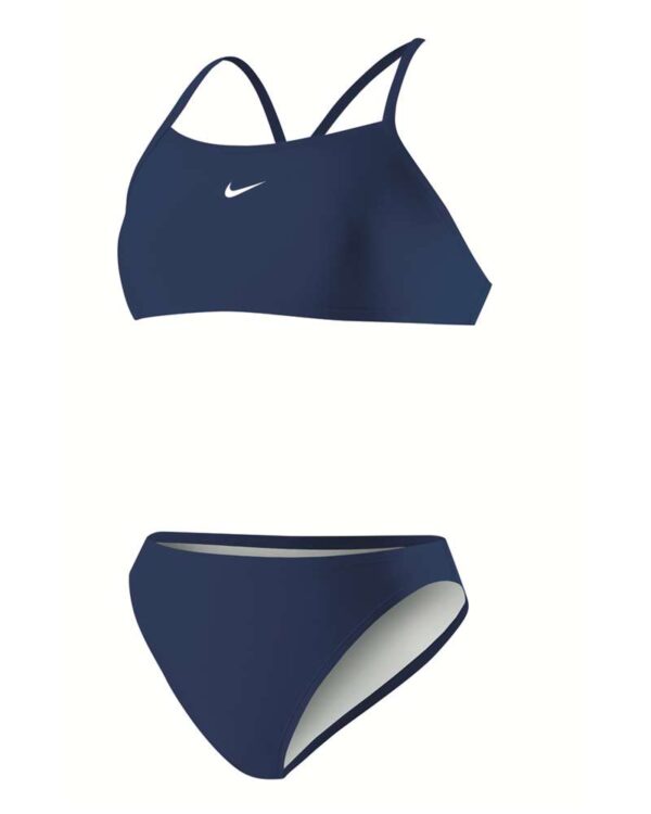 NIKE SWIM Poly Core Solid Sport Top 2 Piece